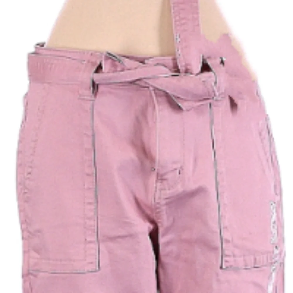 🌸Soho NY and Co. "Super High Waist Tapered Leg" Pink Jeans - Picture 3 of 12